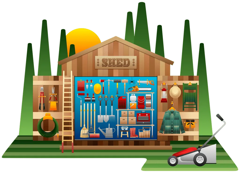 Storage 1636989929 מכסחת דשא ומחסן