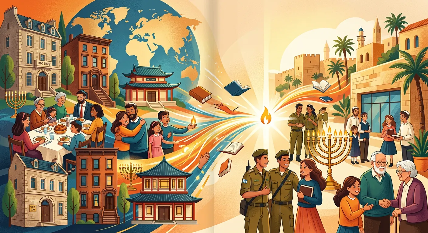 הקשר בין בתי חב"ד ברחבי העולם ובין סניפי חב"ד בישראל