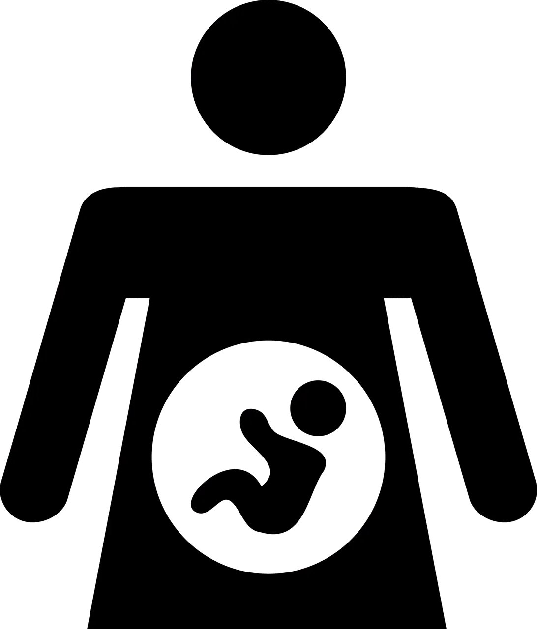 אישה עם תינוק בבטן