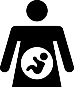 אישה עם תינוק בבטן